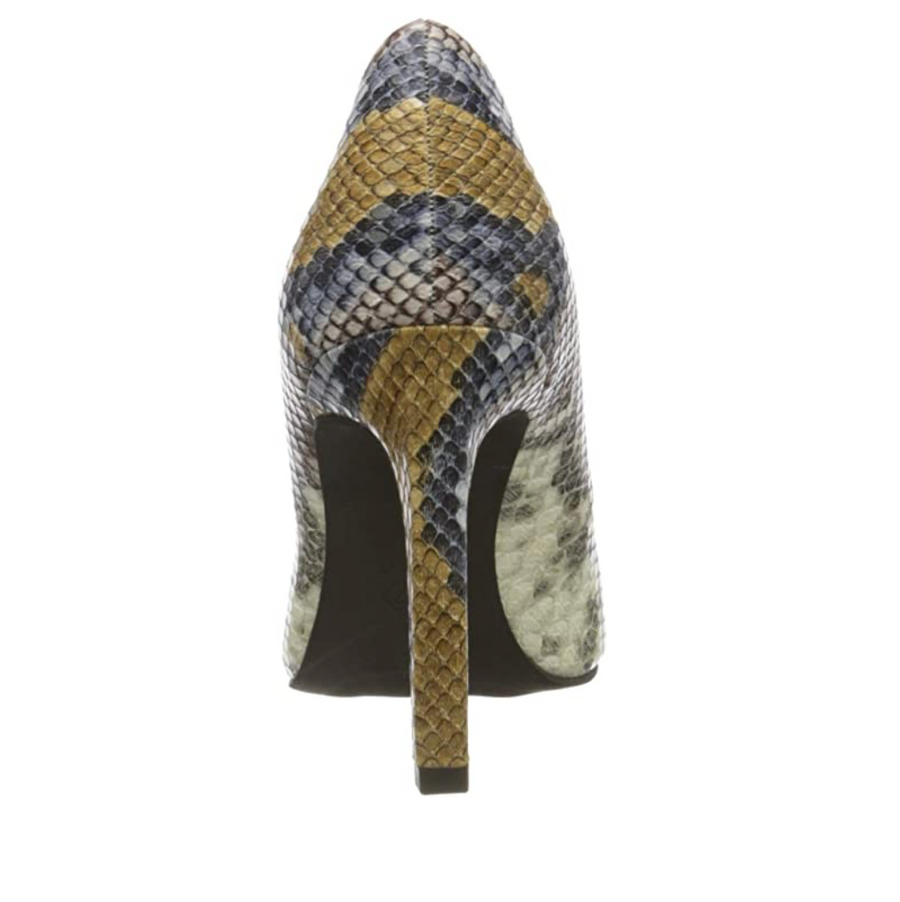Marco Tozzi Womens Snake Print High Heel - Saffron