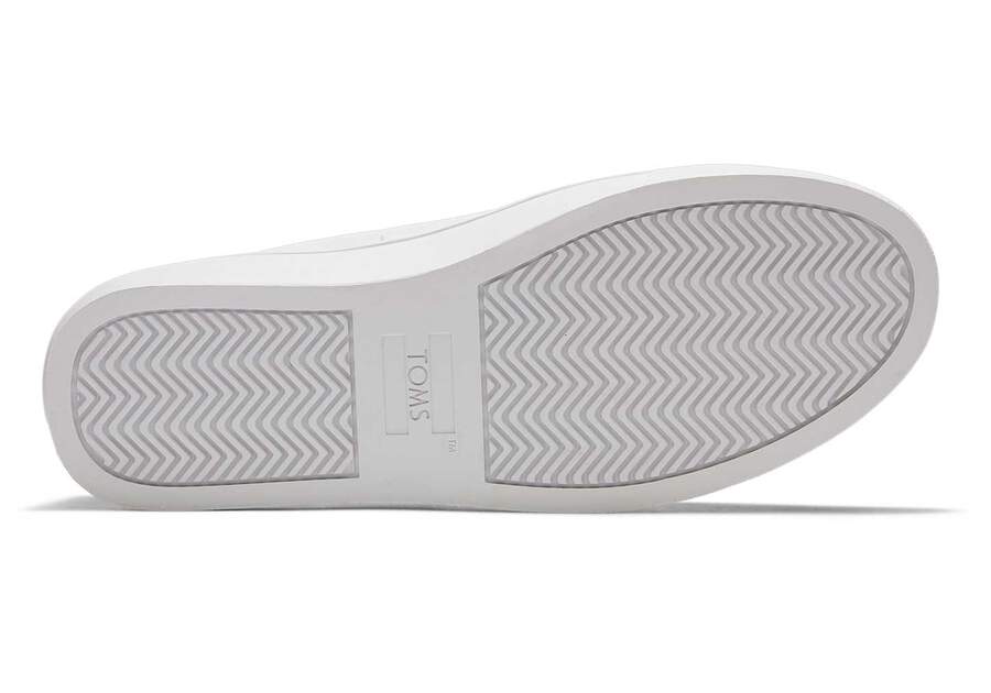 TOMS Womens Alex Leather Trainer - White